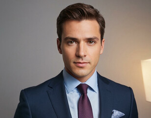 Modern Businessman Portrait on a Clean White Background