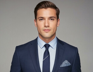 Modern Businessman Portrait on a Clean White Background