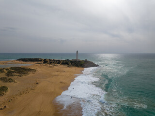 Faro de Trafalgar en Barbate, Cadiz, Andalucia