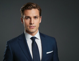 Modern Businessman Portrait on a Clean White Background