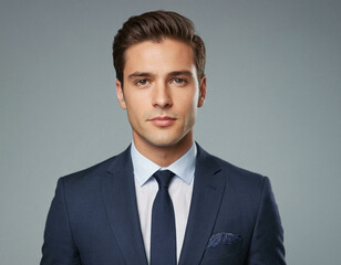 Modern Businessman Portrait on a Clean White Background