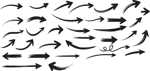 grunge arrow vector. grunge arrow brush.grunge arrow paint