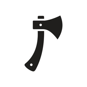 recommend clip art: Simple Black Axe Silhouette and axe icon, axe, hatchet, ax, equipment, woodcutter
