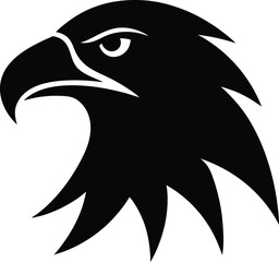 Silhouette of logo style Eagle vector illustration on white background