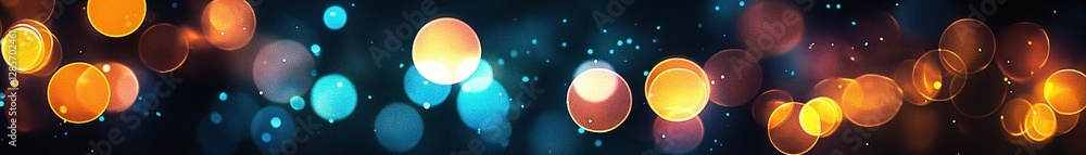 Poster Vibrant Abstract Background with Colorful Bokeh Lights and Sparkles