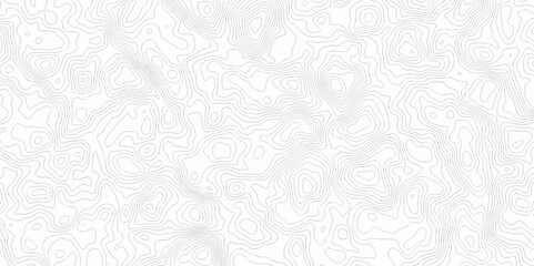 Obraz premium Vector geographic contour map. Topography map background. Black and white wave Seamless line. Topography relief. White wave paper curved reliefs abstract. Topographic map patterns,topography line map.