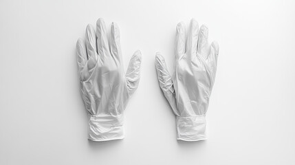 Obraz premium Pair of medical gloves isolated on white