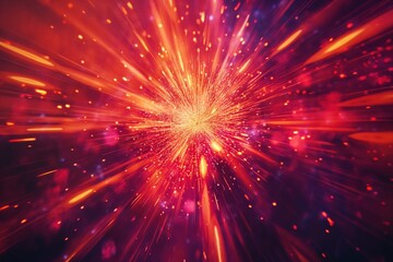 Obraz premium Abstract texture background captures a dynamic speed explosion of fireworks light and vivid color. Perfect for projects related to energy, motion, and creativity