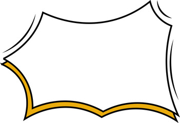 Bubble chat cloud box quotation comic retro style