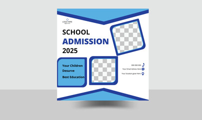 Social media school admission design