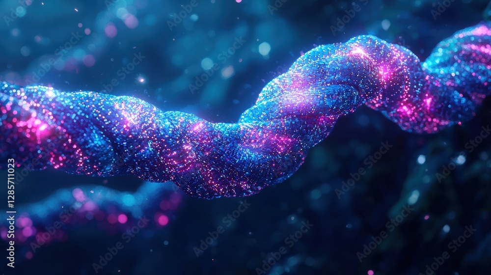 Poster intricate dna molecule structure displaying the complex design of life's fundamental building blocks