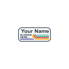 Modern Business Logo Template with Colorful Stripes – Editable Branding Design