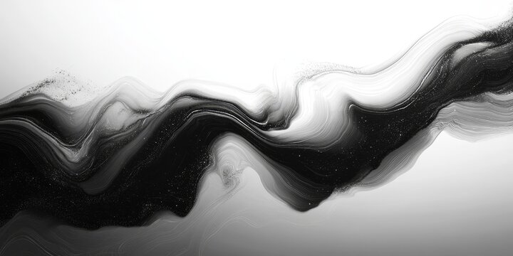 an abstract, flowing black and grey design with a smoky effect, creating a sense of movement and depth