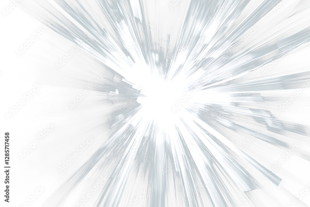 Poster abstract bright light burst explosion on transparent background .