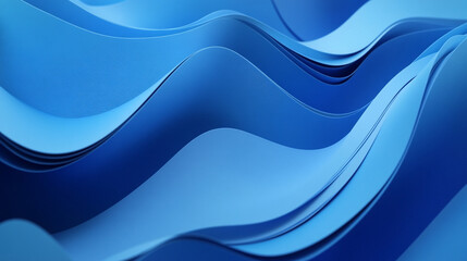 Abstract Blue Waves Background for Presentation Design