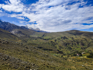 Hike up to lake Churup close to Huaraz, Peru, South America