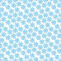 Light Blue, Green vector seamless pattern with christmas snowflakes. Colorful decorative design in xmas style with snow. Pattern for trendy fabric, wallpapers.
