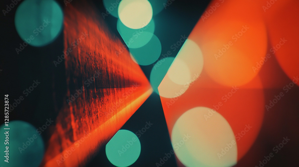Aufkleber abstract background with light effects and bokeh