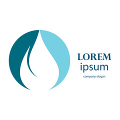 fresh blue water drop design