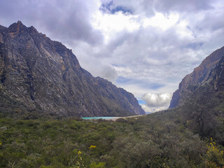 Lake Chinancocha close to Huaraz, Peru, South America