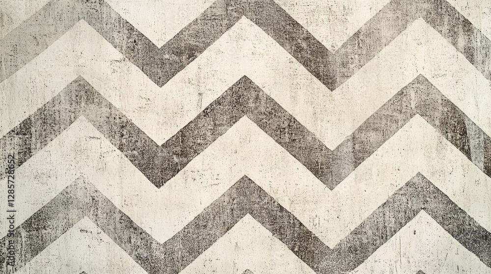Poster abstract chevron pattern with a repeating zig zag structure