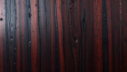 Rare Ebony Wood Grain with Glass-Like Polish & Hidden Ruby-Red Undertones