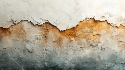 This textured abstract background features layered elements in warm tones The composition features a blend of white, beige, and rust colors, creating a serene atmosphere
