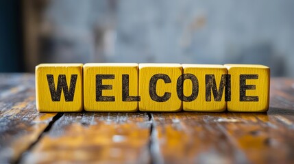 Welcome!

Yellow wooden blocks with the word "WELCOME" on them.

These blocks represent business and finance.