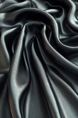 Fototapeta premium A close up shot of a black leather texture