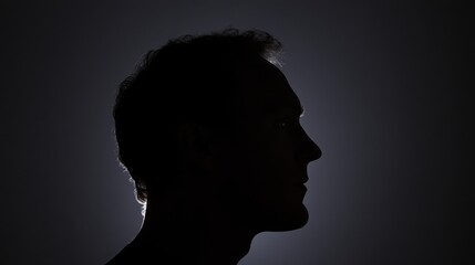 "A close-up of a man in deep thought, 