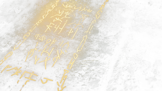 a yellow light shining down on a black surface