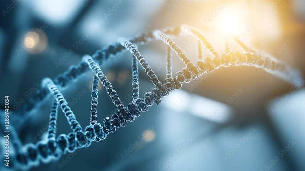Aufkleber exploring biohacking innovations in genetic research laboratory digital imaging modern science cutti