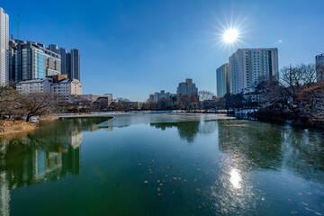 Obraz premium 韓国 利川市の風景