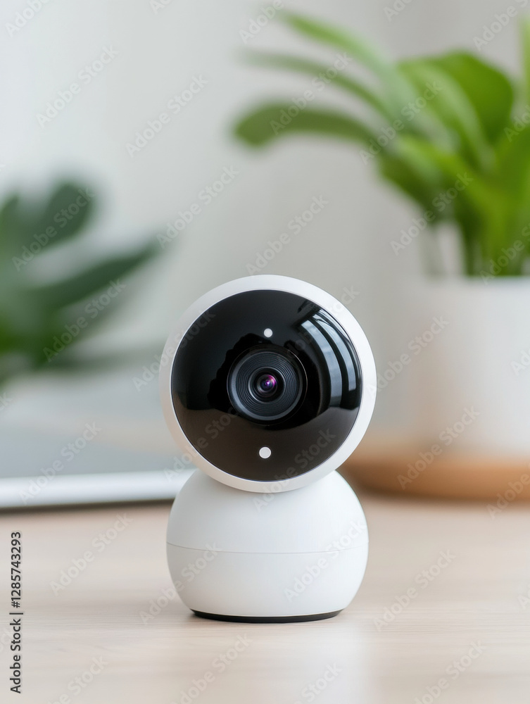 Poster compact wireless security camera with motion detection, high fidelity image quality, and enhanced fe
