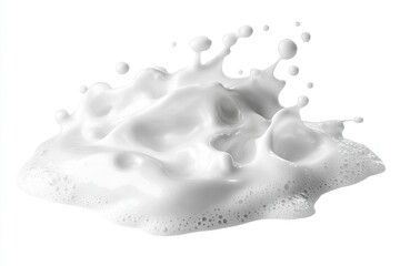 Ultra Quality Image of White Soap Foam Isolated on White or White White
