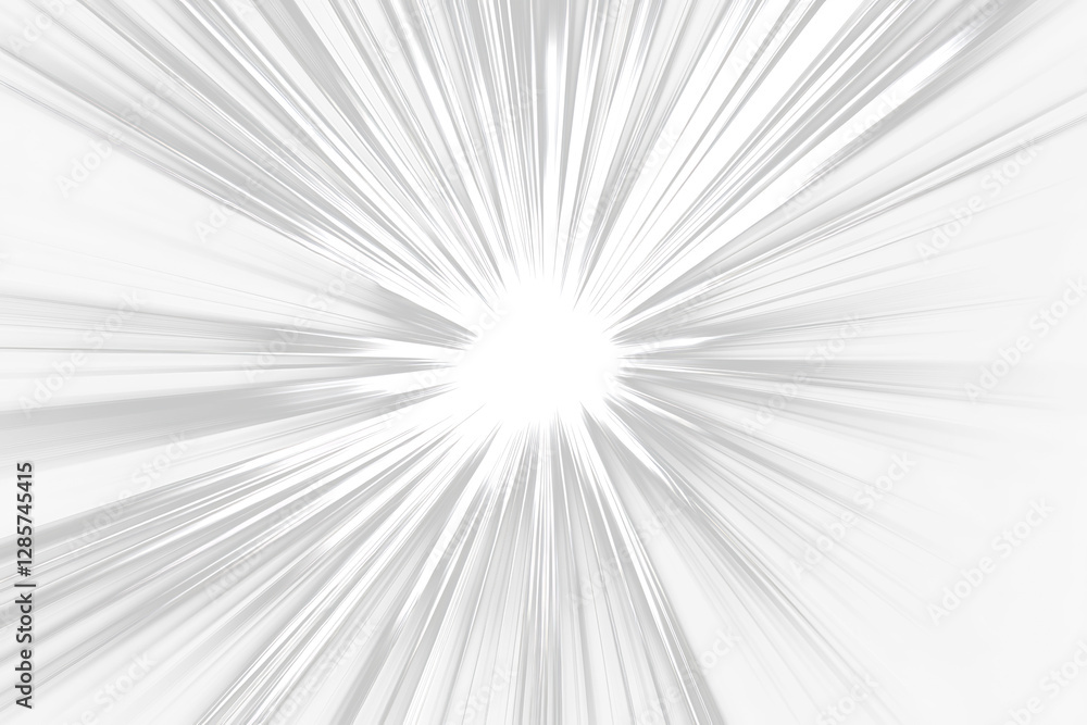 Poster abstract white light rays burst on transparent background .