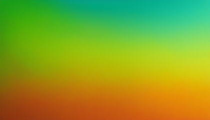 Obraz premium Abstract gradient background with lime green, orange, and blue sky hues 