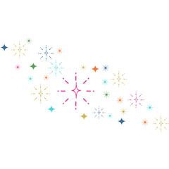 Decorative Colorful Sparkles