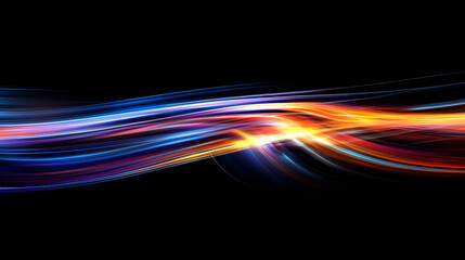 Vibrant Bright Neon Light Streaks 