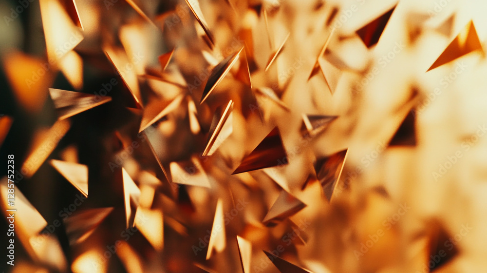Aufkleber abstract triangle explosion background for presentation