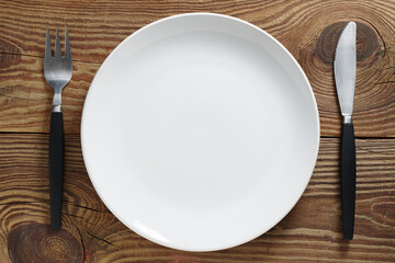 Plate and cutlery