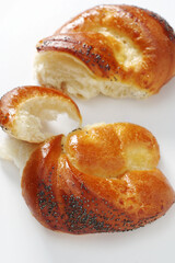 Bun broken into pieces