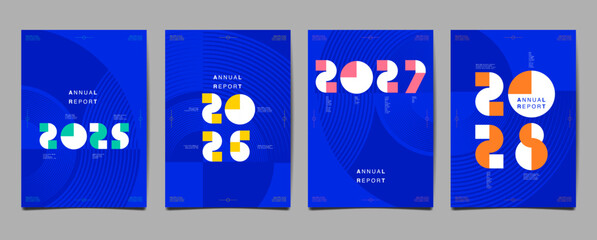 Annual Report, template layout design ,typography,  flat design background.