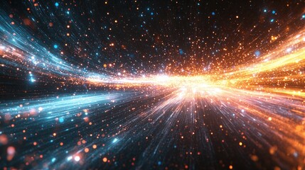 Fototapeta premium Cosmic light streaks, space, energy, background
