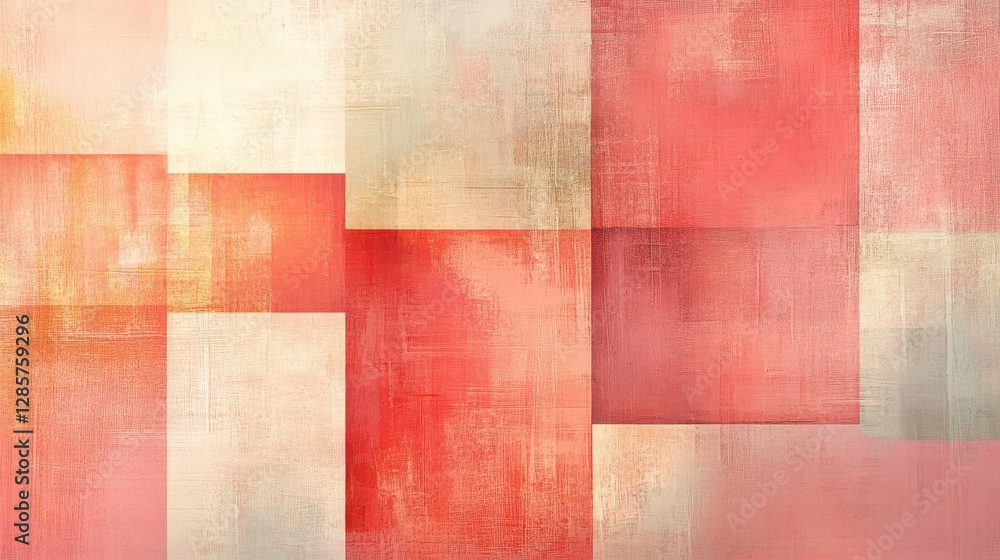 Aufkleber the abstract image is composed of rectangles and varied colors