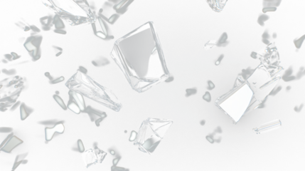 a bunch of diamonds falling from a black background