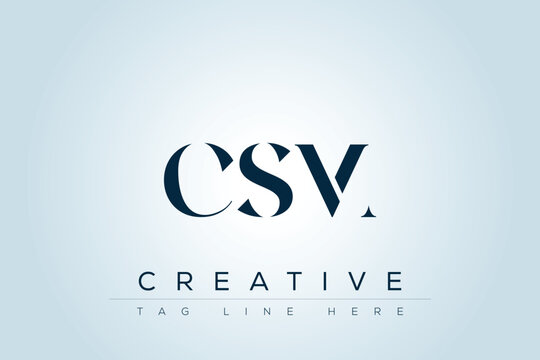 CSM abstract letter logo design. This logo is designed by three abstract letters. 