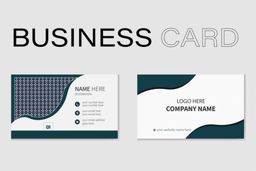 Simple Business Card Layout Creative And Modern Business Card Template Vector Illustration Template 