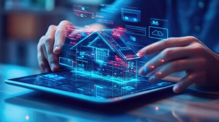 Fototapeta premium Smart Home Technology: Revolutionizing Residential Living