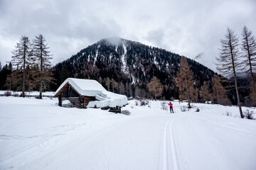 Eine Runde Langlaufen in der Südtirol-Arena von Antholz im wunderschönen Antholzer Tal -...